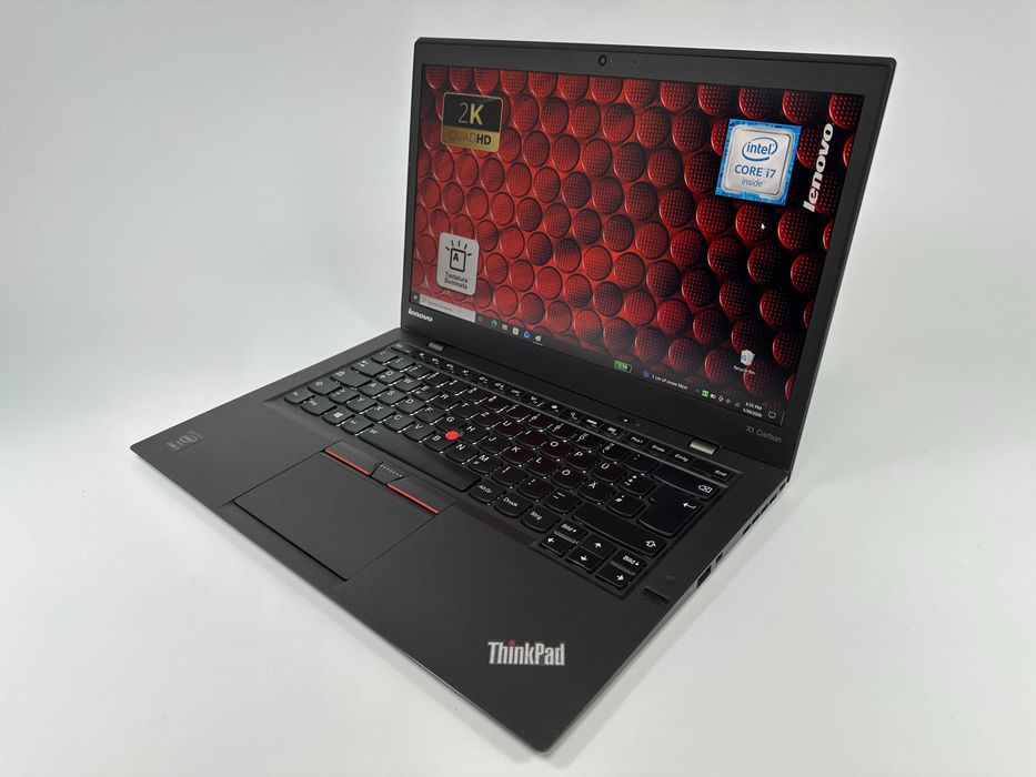 Laptop Lenovo X1 Carbon G3 Intel i7 SSD Ecran 14 inch 2K Garantie 1 an