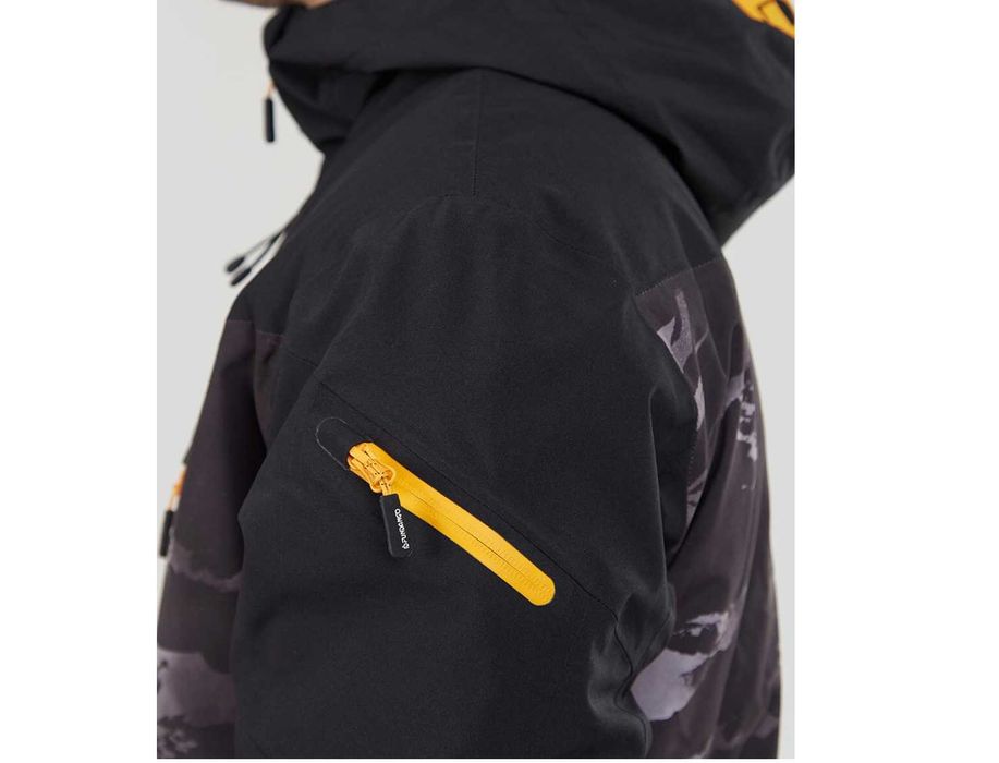 Geaca impermeabila ski Fundango Privet Allmountain, Negru/Alb, S