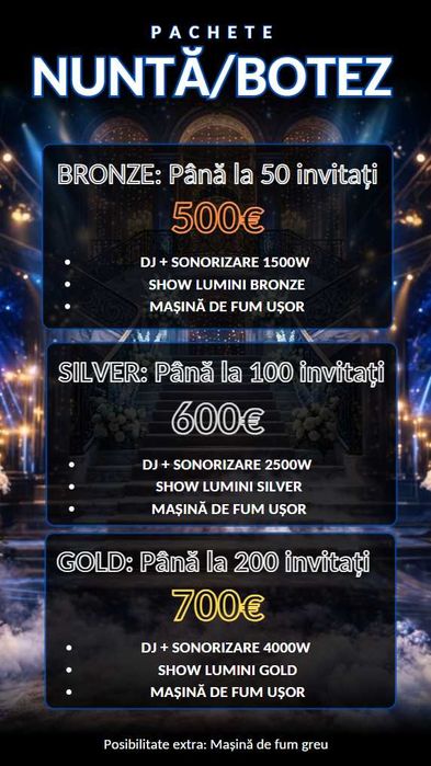 DJ Botez Nunta Majorat - Evenimente & Sonorizare Profesională – Bucuresti Ilfov Prahova Brasov Giurgiu Calarasi Constanta - THE PARTY CRUSHERS