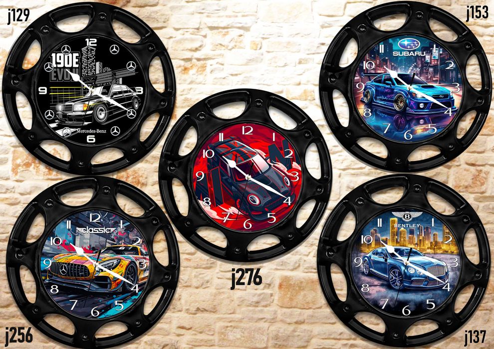Стенни часовници-автомобилна джанта,възможност за к-кт с чаша