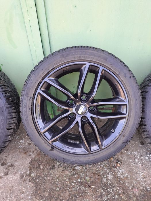 17 ки джанти със зимни гуми BBS BMW 5x120 E90 E87 E46 F20