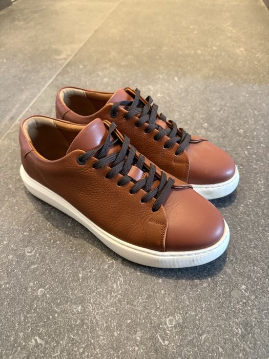 Sneakers Bigotti bărbați piele naturală maro – purtați 1-2 ori