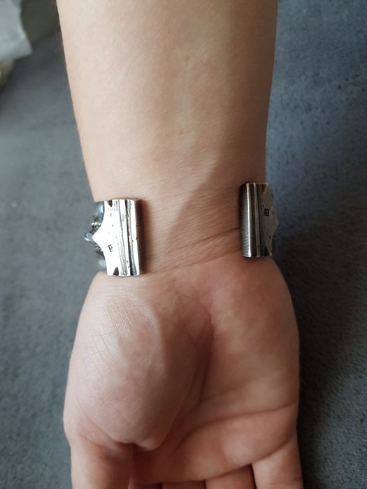 Bratara foarte masiva beduina vintage,argint 7 poansoane!!!Piesa rara