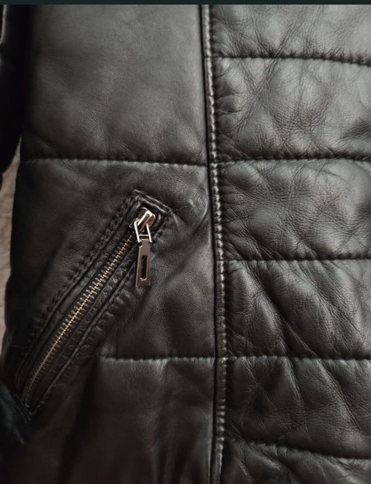 Дамско яке естествена кожа в отлично състояние