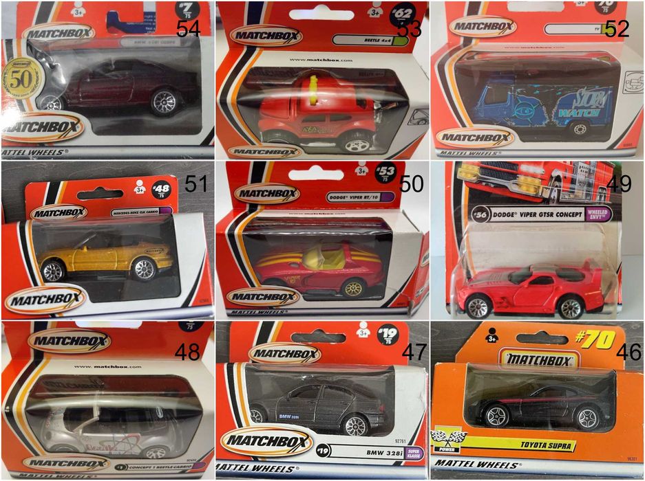 Метални колички Мачбокс Matchbox от различни години в мащаб 1:64 Част1