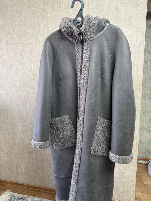 Двустронняя куртка|Дубленка|Куртка Тедди