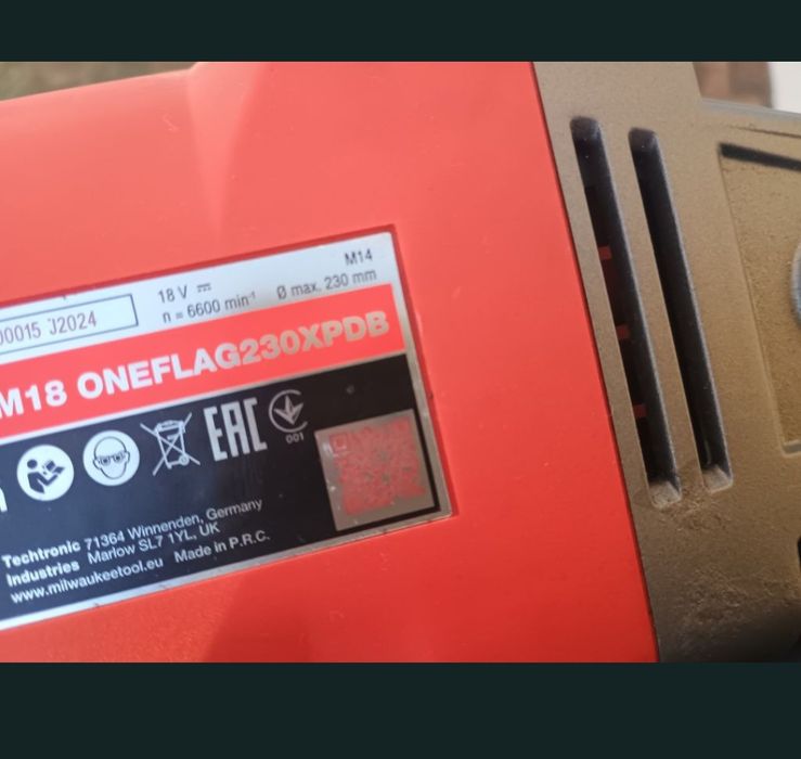 Flex milwaukee  disc 230  an 2024 nou.+baterie 5.5 ah