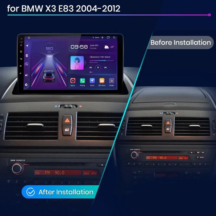 BMW X3 E83 мултимедия Андроид, GPS, навигация Carplay