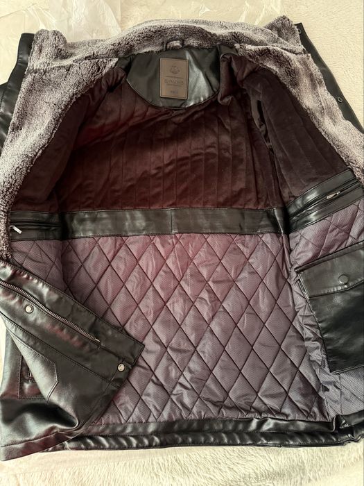 Geci de piele imblanite