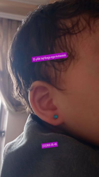 Quloq va Burun teshish xizmati America ziraklarida