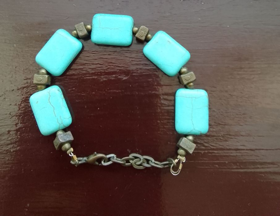 Brățară vintage cu piatra turcoaz