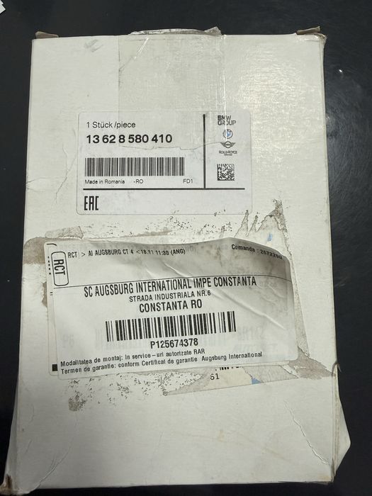 SENZOR NOX original bmw cod OE 13628580410