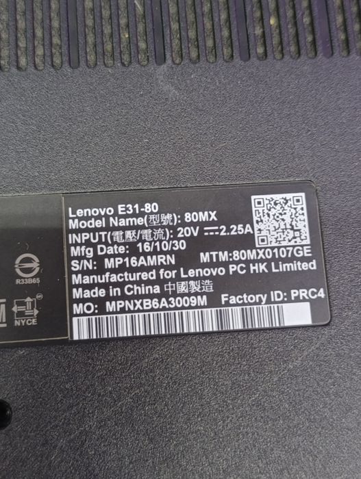 Dezmembrez Lenovo e31 80 placa baza baterie capac