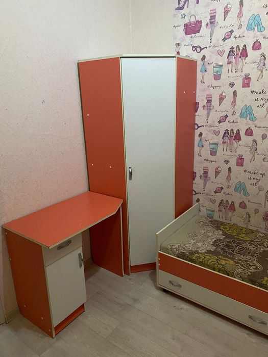 Детский спальный Кровать шкаф парта