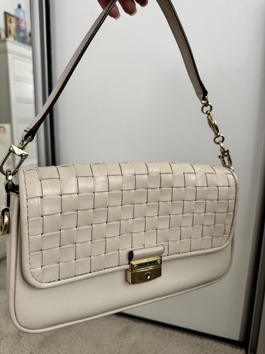 Geanta bej michael kors piele naturala