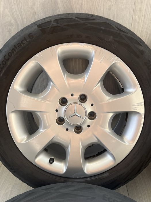 Оригинални джанти 16 цола 5х112 за Мерцедес с летни гуми 205/55/16