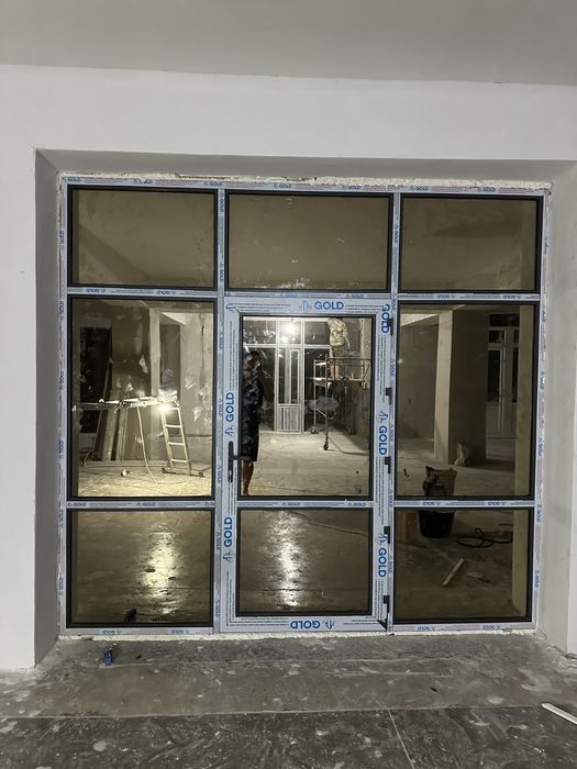 Пластиковые окна двери витражи.,