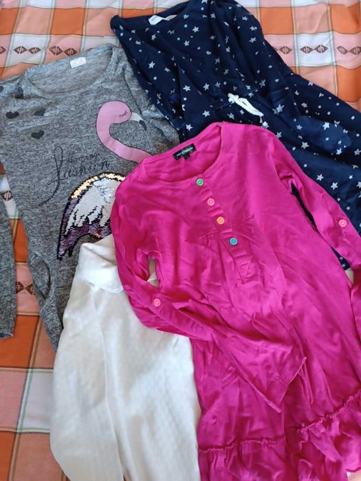 панталони, долници с вата за момиче 122/128 рр