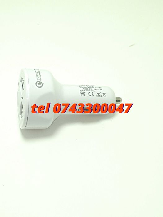 Superfastcharge Incarcator Auto Cu Patru Porturi Usb Partycharge
