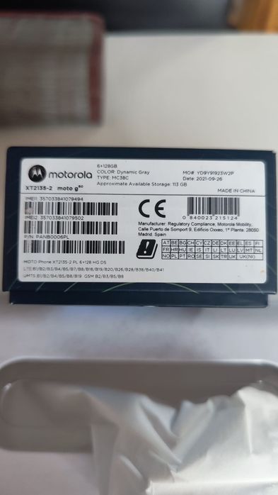 Motorola G60 full box