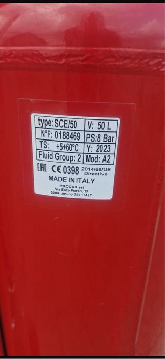 Nebulizatoare profesionale PROCAR 50L – 8 Bar – Italia – 2023