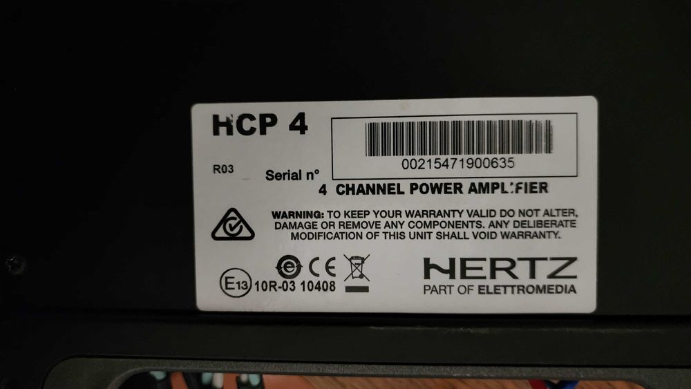 Усилитель 4х канальный herz hcp4