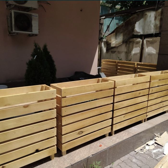 кашпо для цветов из дерева