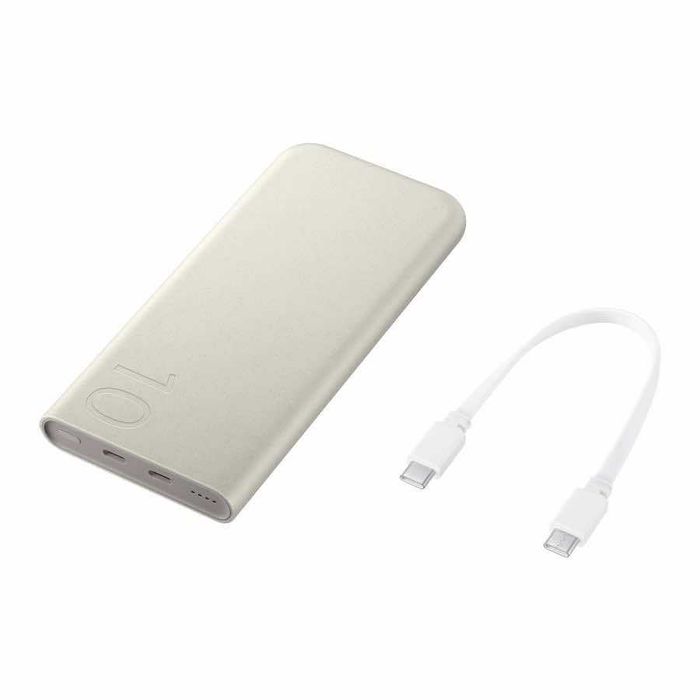 Външна батерия Samsung Power Bank 10000 mAh 25W EB-P3400XUEGEU (бежов)