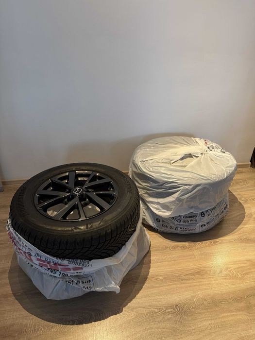 Jante aliaj R16 5x114.3 originale Mazda 3, Mazda CX-30, Mazda 6, Mazda CX-3 (4 jante + anvelope iarna Bridgestone))