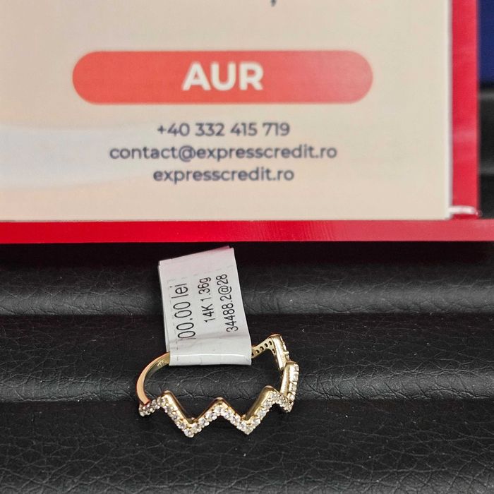 Inel Aur 14K - 1.36 grame / ( B34488.2 / Ag28 Doi Baieti )
