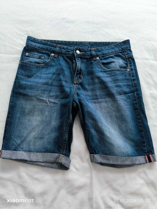 Pantalon denim scurt