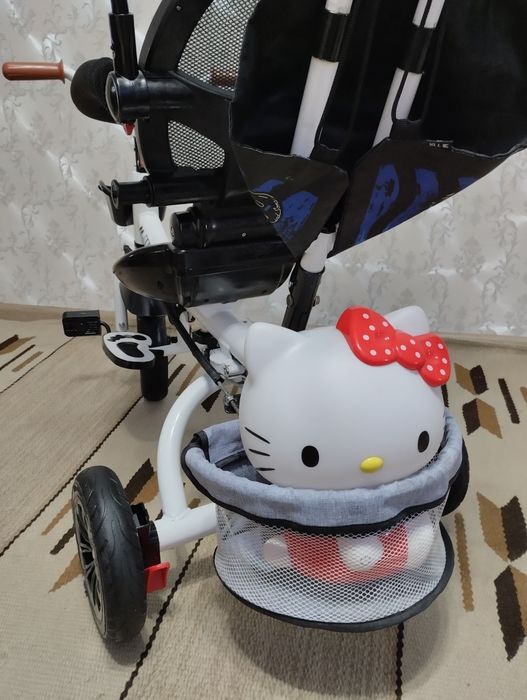 Вело-коляска с родительской ручкой