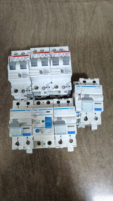 Siguranțe automate cu protecție diferențială (RCBO), Hager,