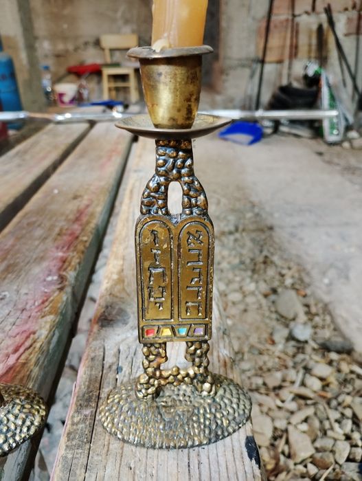 Месингови свещи"Шабат"