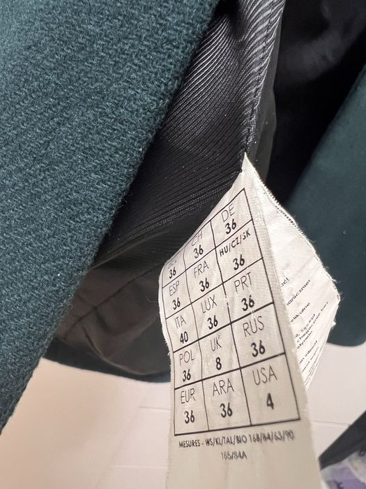 Пальто женское зеленое