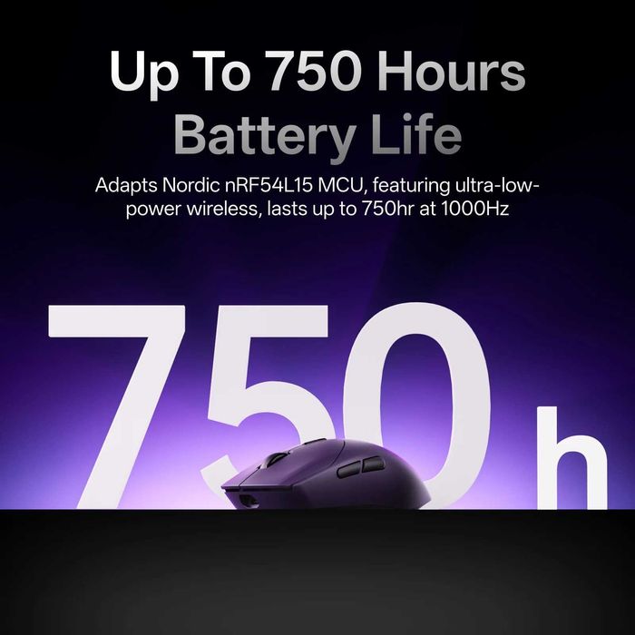 Rapoo VT7 Max Gen-2 8Khz-53g-750hrs Battery-3950Sensor-Nordic nRF54L15