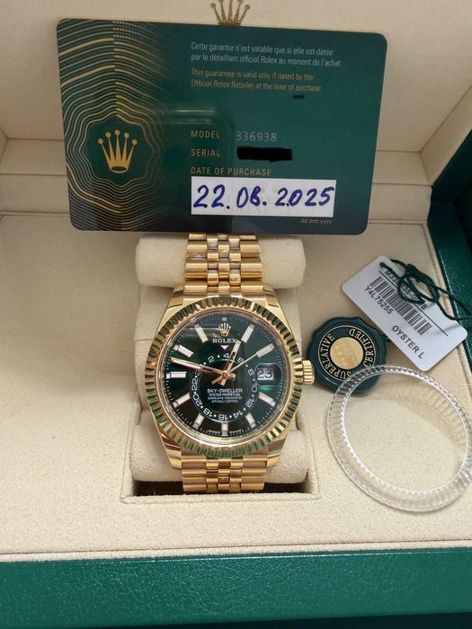 Rolex SkyDweller Green 2025 jubilee