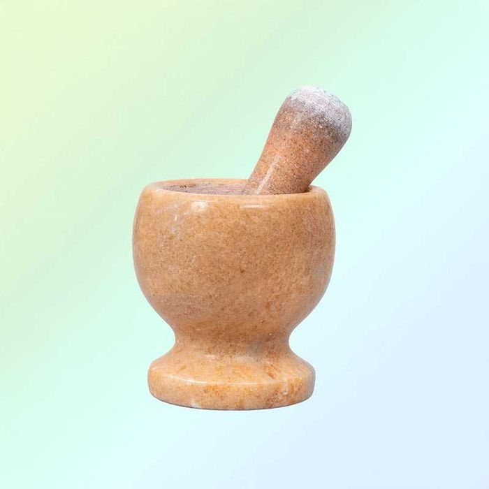 Хаван с пестик от мрамор 10 см