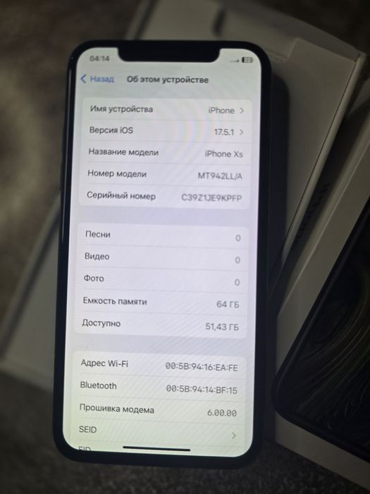iPhone Xs 64 gbkarovka dok
