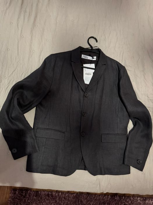 Ново!Zara лен сако