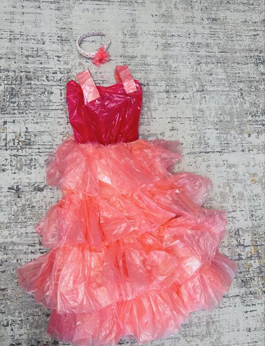 Продам самодельное платье из пакета