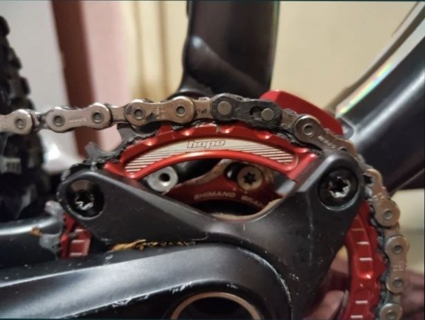 Angrenaj Shimano Deore XT cu foaie Hope