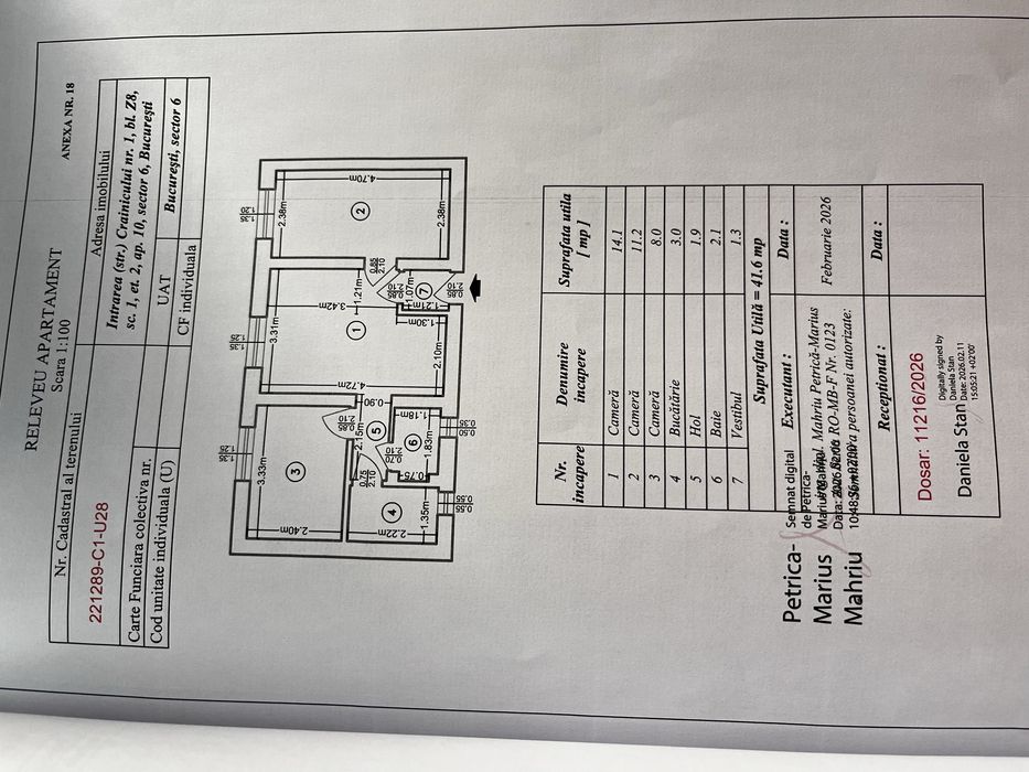 Apartament 3 camere Militari Gorjului