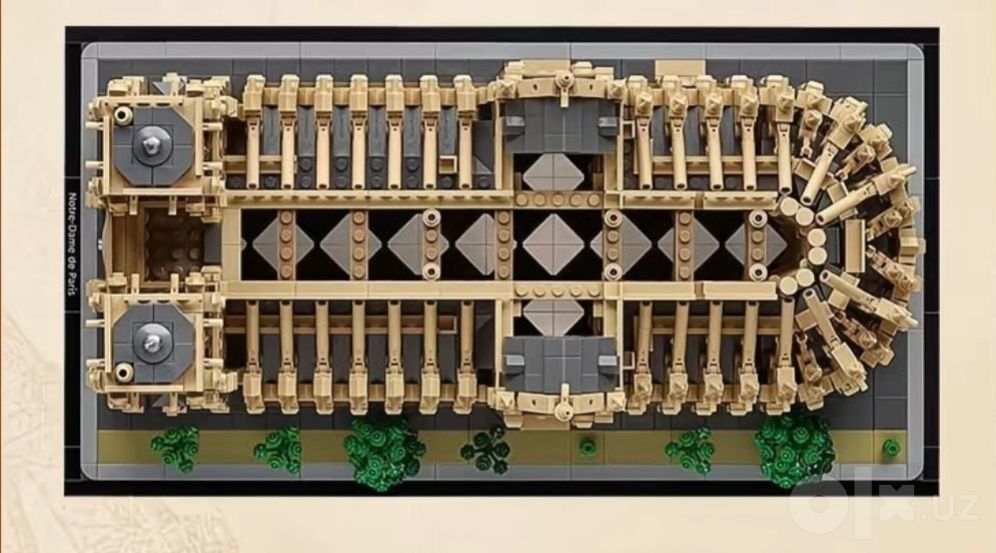 Конструктор лего Notre dame de Paris, лего архитектура