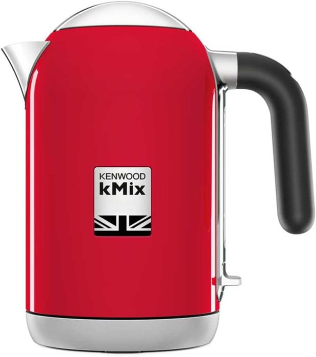 Електрическа кана Kenwood kMix 1 л Червена 2200 W - Kenwood kMix, 1 л, Червен, Метал, Бутони, Бутон, Неръждаема стомана