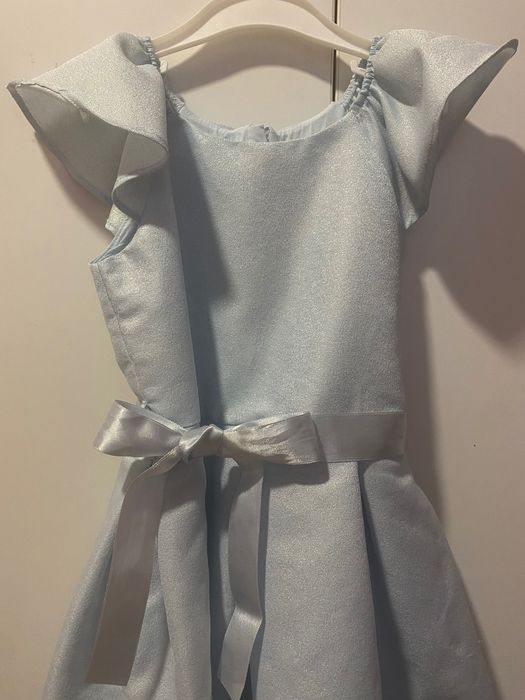 Детска официална рокля в светласиньо