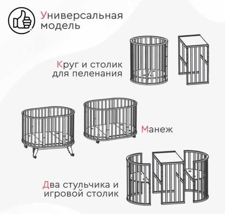 Продам детскую кровать, три в одном