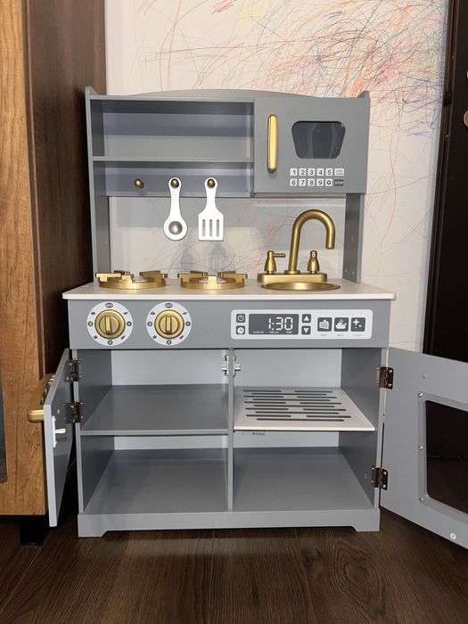 Bucatarie de jucarie de lemn copii