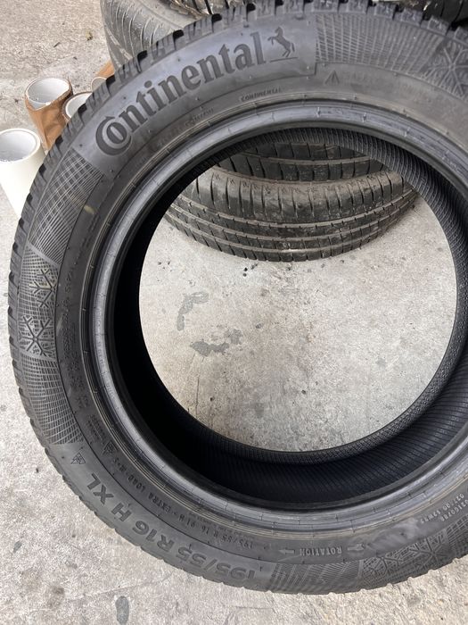 2 anvelope iarna ca NOI 195/55/16 , Continental ,  8’mm