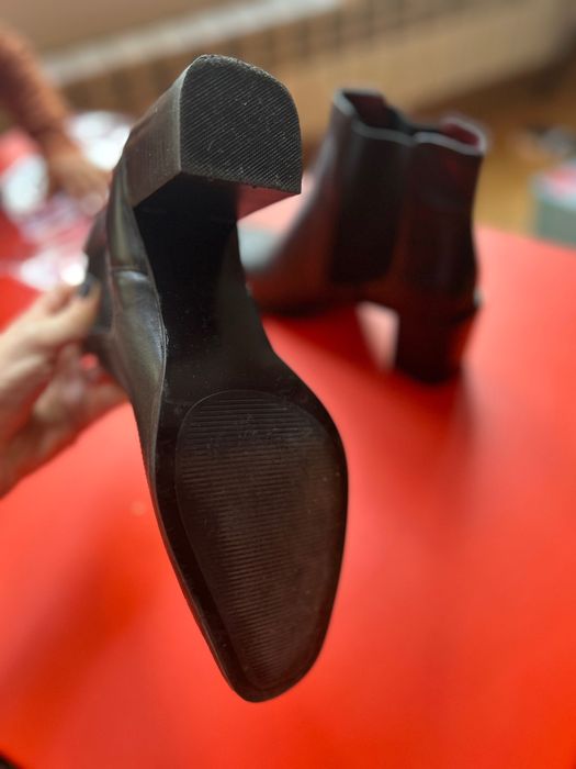 Дамски боти Зара естествена кожа